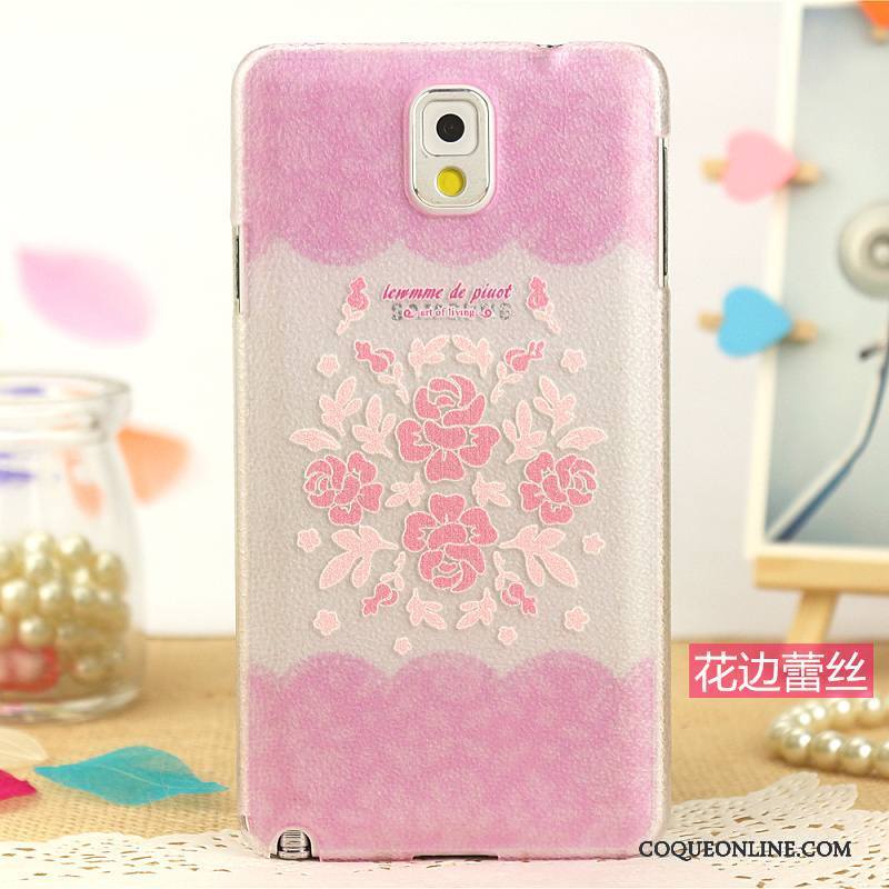 Samsung Galaxy Note 4 Coque Modèle Fleurie Difficile Peinture Dessin Animé Étui Multicolore