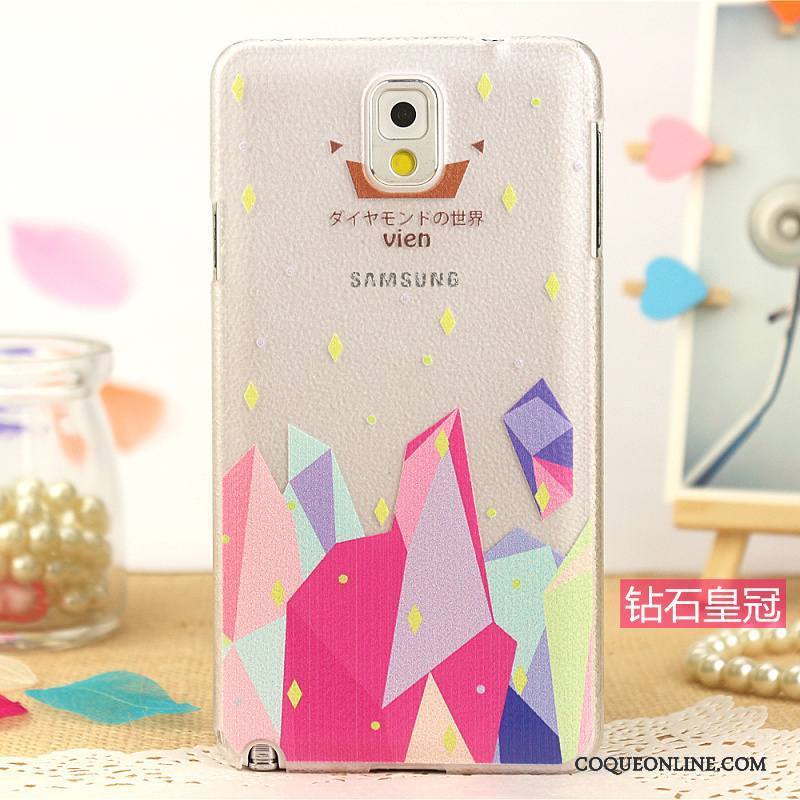 Samsung Galaxy Note 4 Coque Modèle Fleurie Difficile Peinture Dessin Animé Étui Multicolore