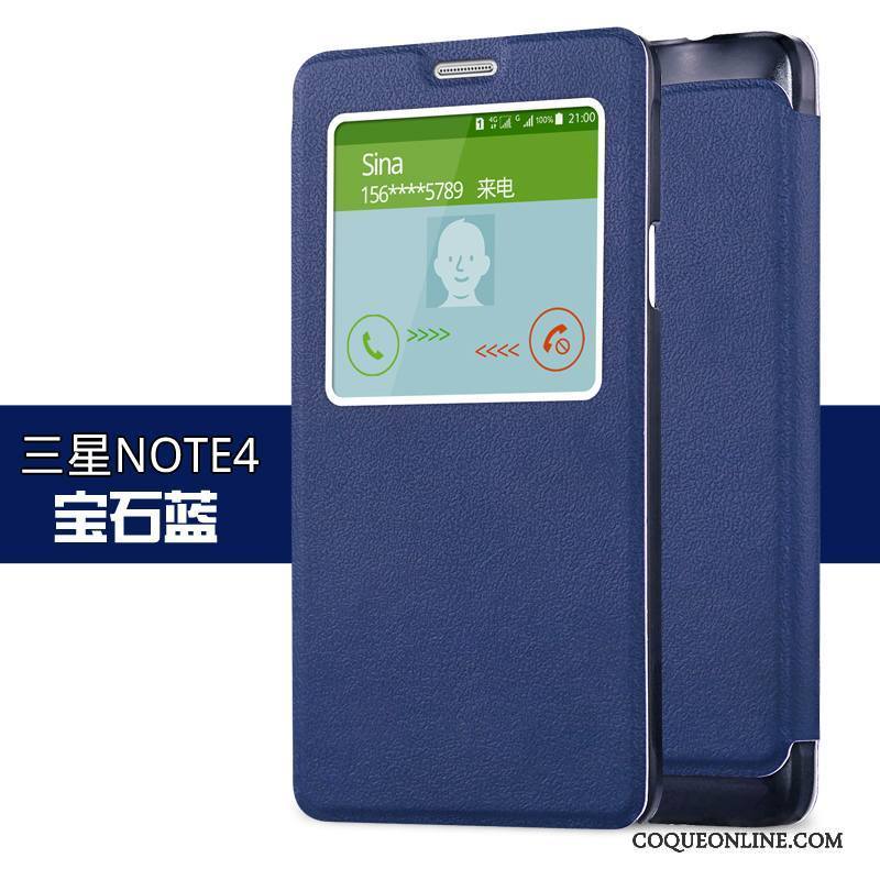 Samsung Galaxy Note 4 Coque Protection Or Téléphone Portable Étui Étoile Beau Housse