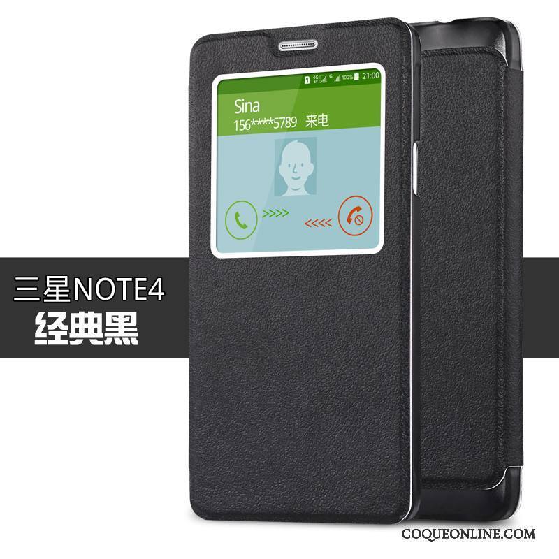 Samsung Galaxy Note 4 Coque Protection Or Téléphone Portable Étui Étoile Beau Housse