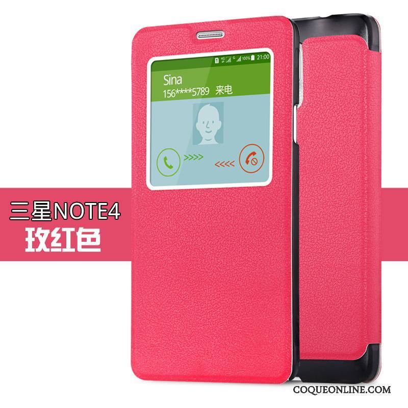 Samsung Galaxy Note 4 Coque Protection Or Téléphone Portable Étui Étoile Beau Housse