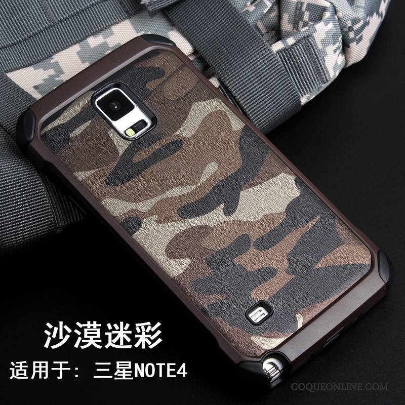 Samsung Galaxy Note 4 Coque Étoile Incassable Personnalité Étui Camouflage Protection