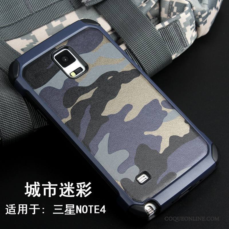 Samsung Galaxy Note 4 Coque Étoile Incassable Personnalité Étui Camouflage Protection