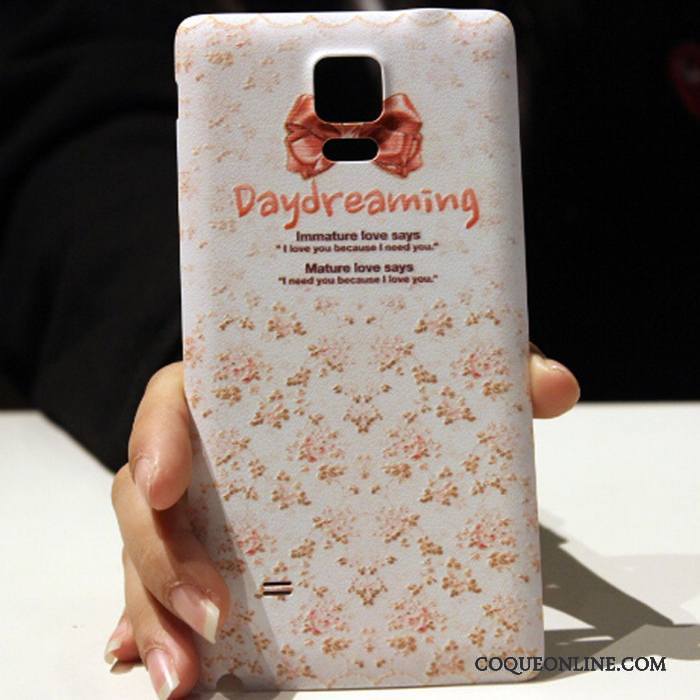 Samsung Galaxy Note 4 Coque Étui Créatif Rose Étoile Couvercle Arrière Charmant Protection