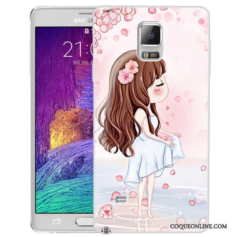 Samsung Galaxy Note 4 Dessin Animé Coque Étoile Fluide Doux Étui Silicone Protection