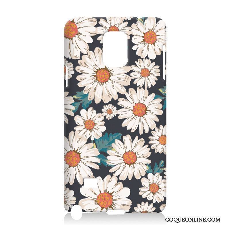 Samsung Galaxy Note 4 Fluide Doux Étui Étoile Gaufrage Coque De Téléphone Silicone Blanc