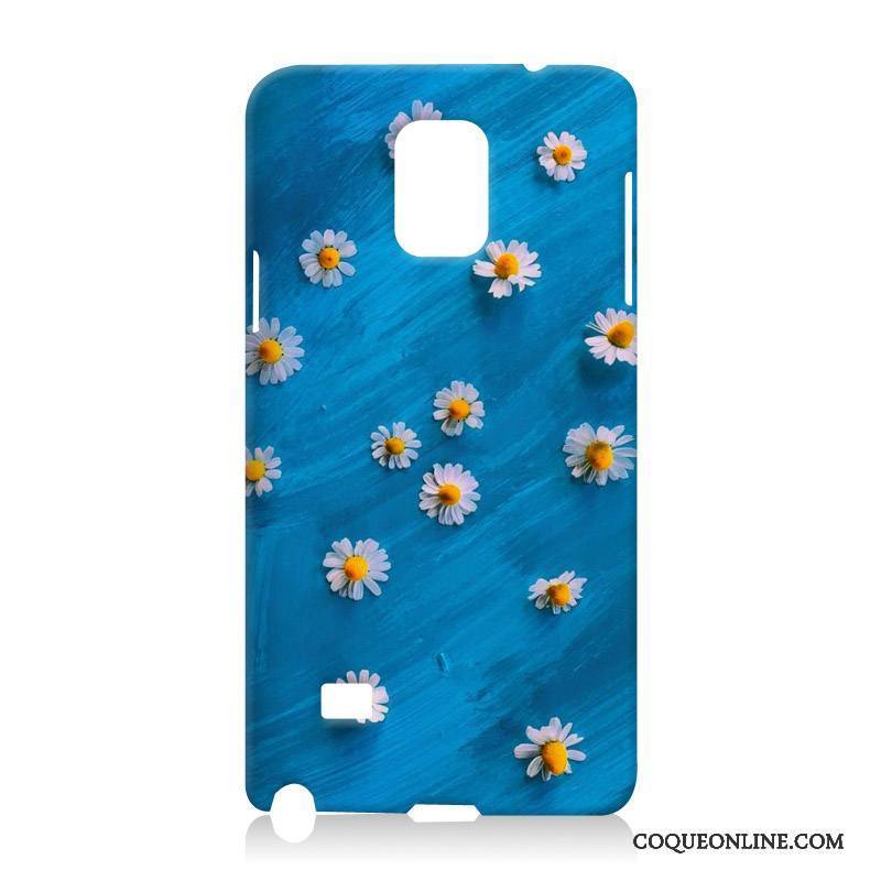 Samsung Galaxy Note 4 Fluide Doux Étui Étoile Gaufrage Coque De Téléphone Silicone Blanc