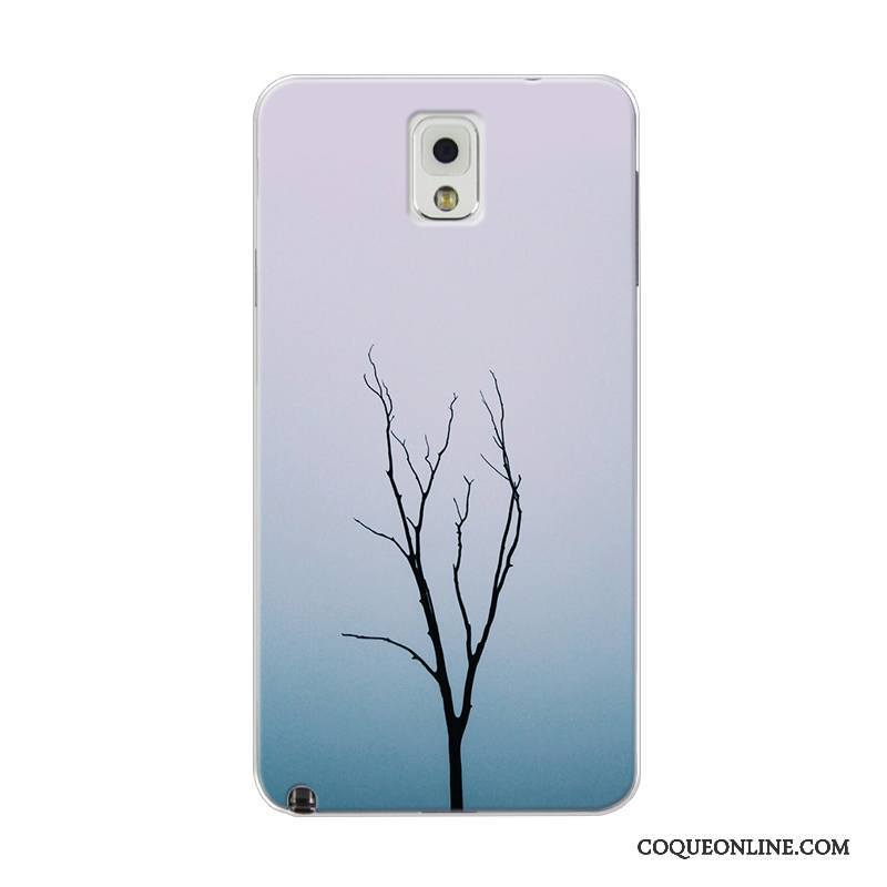 Samsung Galaxy Note 4 Frais Coque De Téléphone Paysage Étoile Tout Compris Tendance Bleu Clair