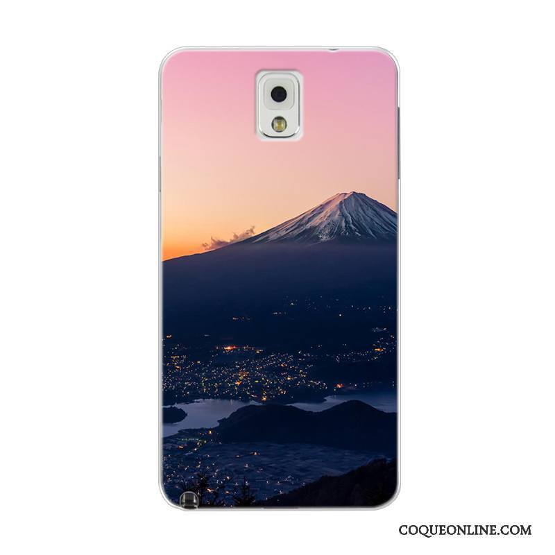 Samsung Galaxy Note 4 Frais Coque De Téléphone Paysage Étoile Tout Compris Tendance Bleu Clair