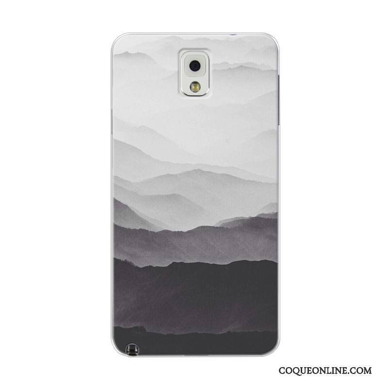 Samsung Galaxy Note 4 Frais Coque De Téléphone Paysage Étoile Tout Compris Tendance Bleu Clair