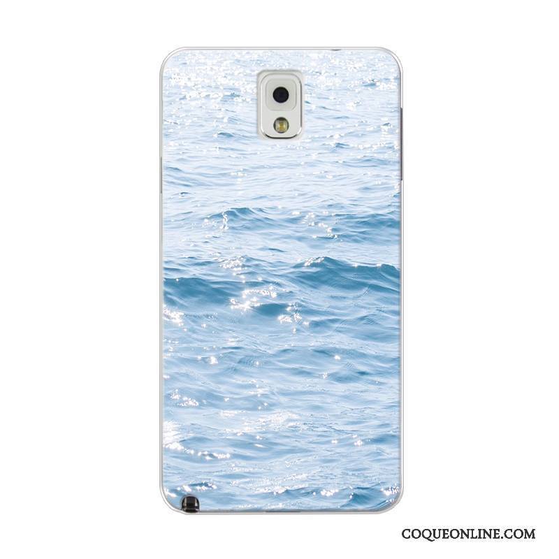 Samsung Galaxy Note 4 Frais Coque De Téléphone Paysage Étoile Tout Compris Tendance Bleu Clair