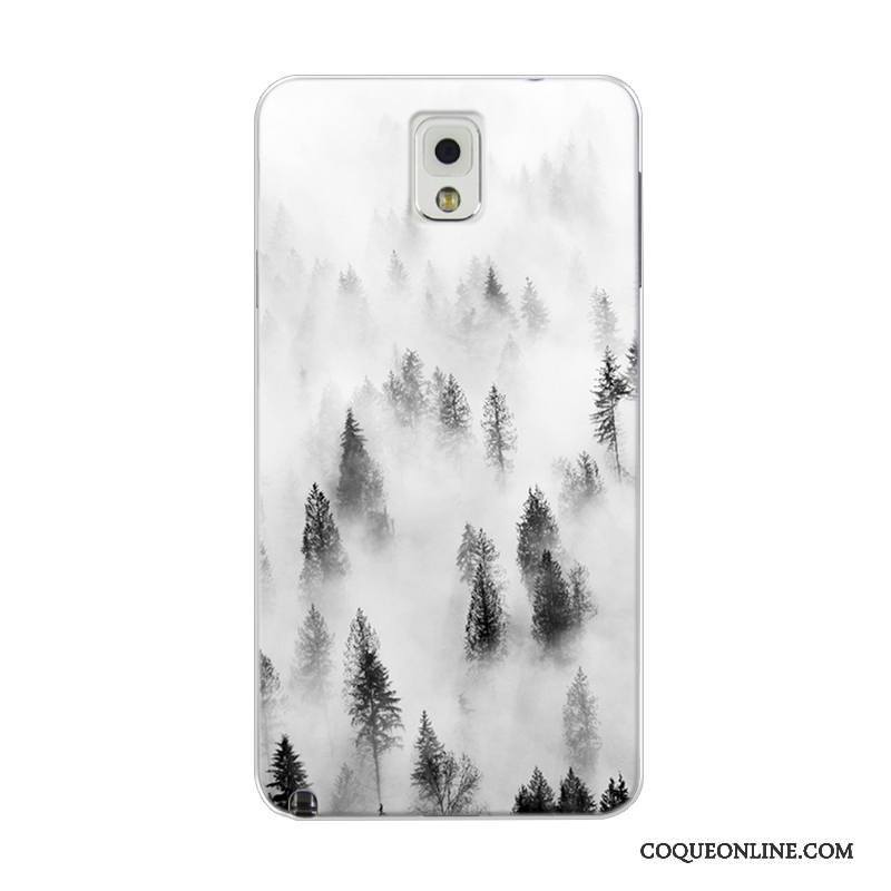 Samsung Galaxy Note 4 Frais Coque De Téléphone Paysage Étoile Tout Compris Tendance Bleu Clair