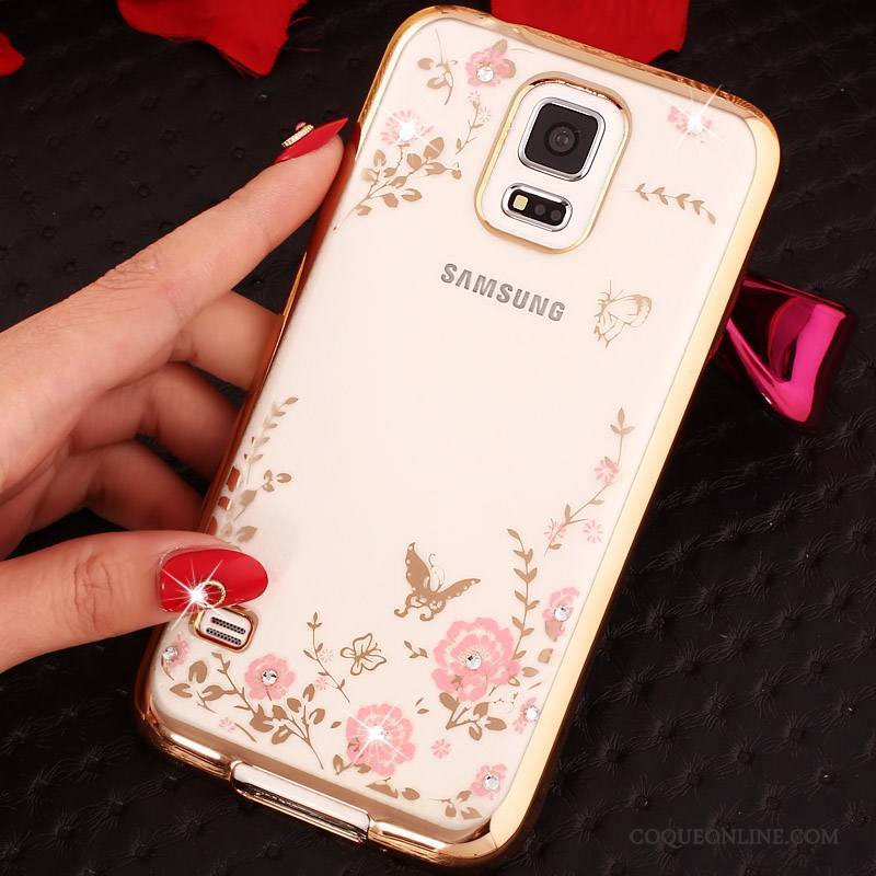 Samsung Galaxy Note 4 Silicone Étui Anneau Étoile Or Rose Protection Coque