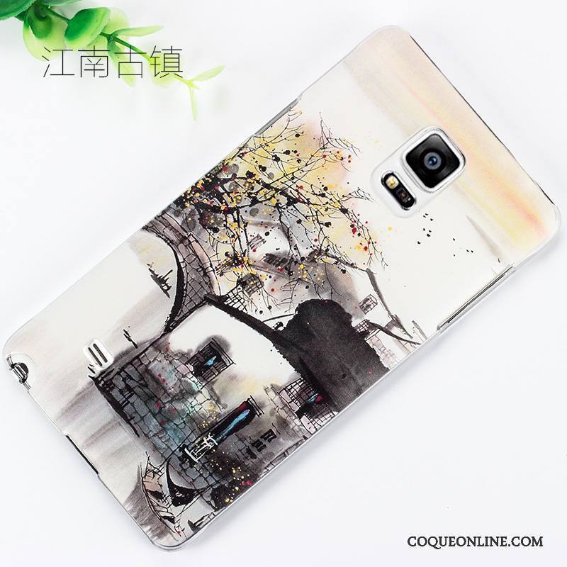 Samsung Galaxy Note 4 Étoile Délavé En Daim Vert Dessin Animé Étui Coque De Téléphone Gaufrage