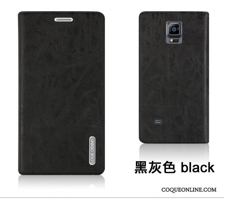 Samsung Galaxy Note 4 Étoile Étui En Cuir Clamshell Coque Téléphone Portable Durable Violet
