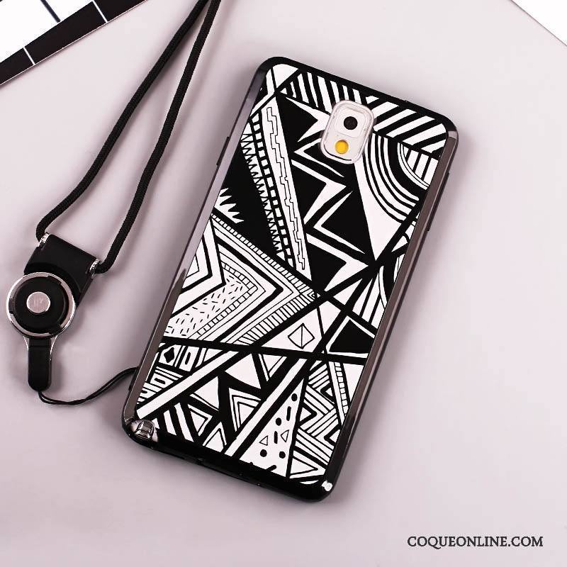 Samsung Galaxy Note 4 Étui Protection Étoile Coque De Téléphone Noir Blanc Fluide Doux