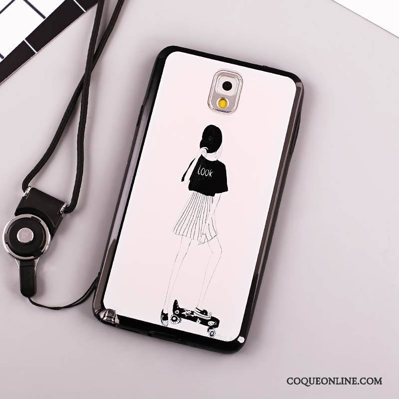 Samsung Galaxy Note 4 Étui Protection Étoile Coque De Téléphone Noir Blanc Fluide Doux