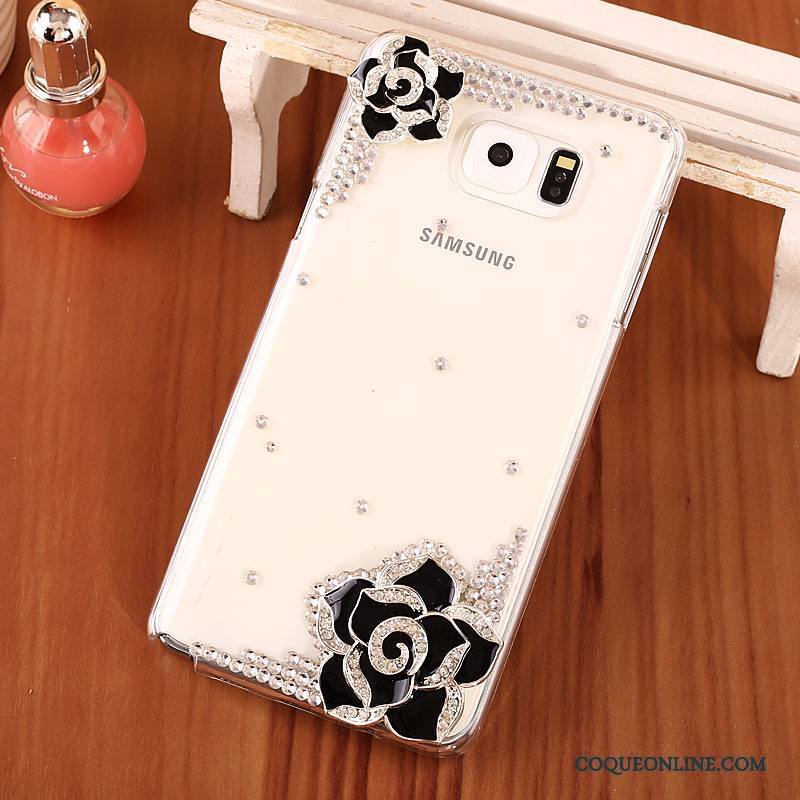 Samsung Galaxy Note 5 Coque Blanc Téléphone Portable Étoile Protection De Téléphone Strass