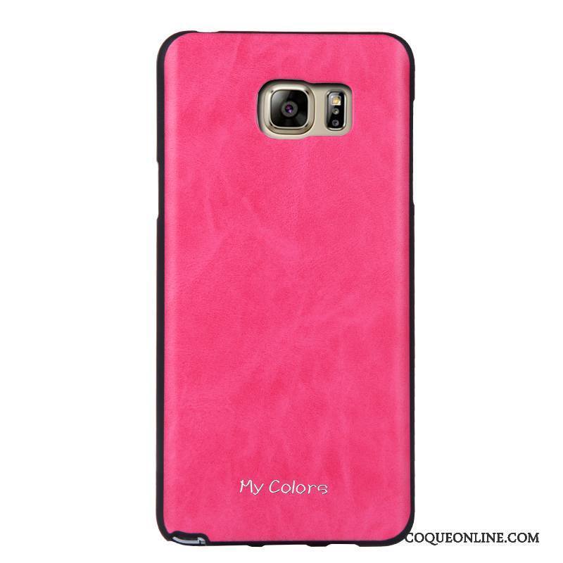 Samsung Galaxy Note 5 Coque Bleu Étui Étoile Similicuir Fluide Doux Protection Business