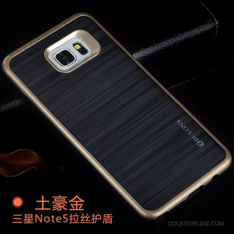 Samsung Galaxy Note 5 Coque Couvercle Arrière Étoile Protection Incassable Silicone Tout Compris Gris