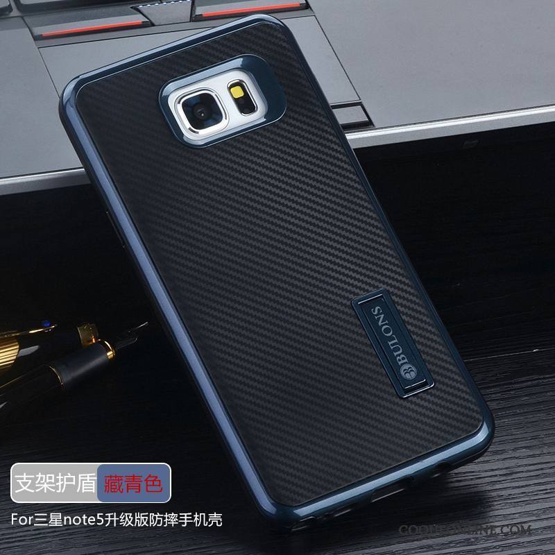 Samsung Galaxy Note 5 Coque Couvercle Arrière Étoile Protection Incassable Silicone Tout Compris Gris