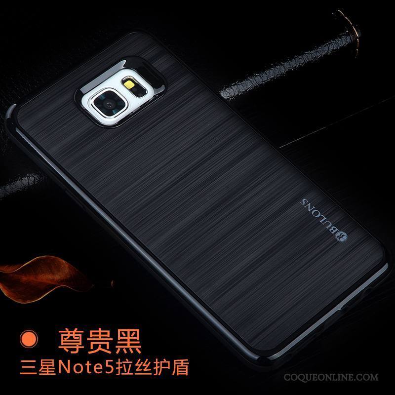 Samsung Galaxy Note 5 Coque Couvercle Arrière Étoile Protection Incassable Silicone Tout Compris Gris