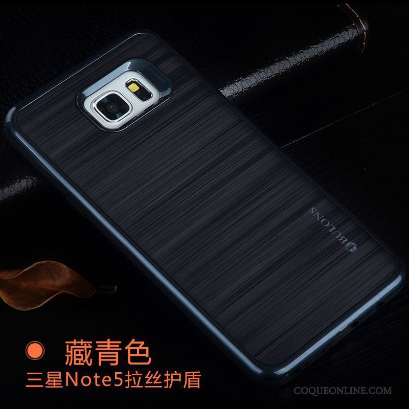 Samsung Galaxy Note 5 Coque Couvercle Arrière Étoile Protection Incassable Silicone Tout Compris Gris