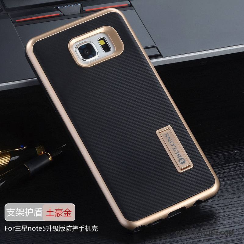 Samsung Galaxy Note 5 Coque Couvercle Arrière Étoile Protection Incassable Silicone Tout Compris Gris