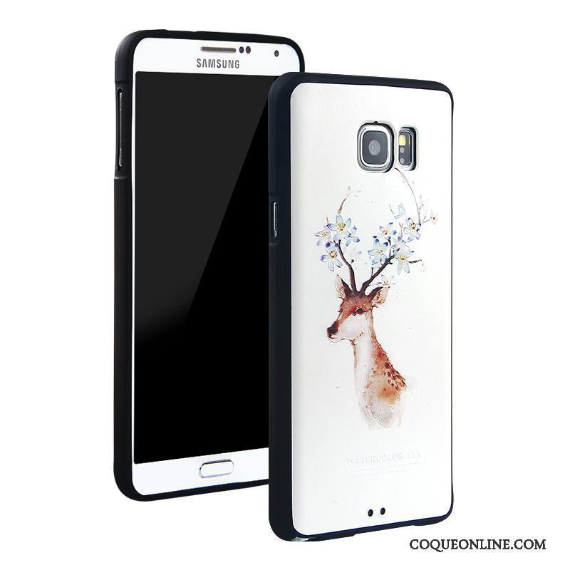 Samsung Galaxy Note 5 Coque De Téléphone Incassable Étoile Très Mince Protection Blanc Fluide Doux