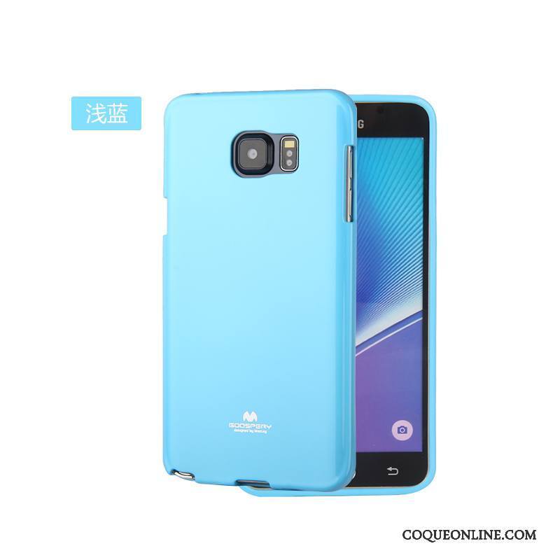 Samsung Galaxy Note 5 Coque Étoile Incassable Tout Compris Protection Fluide Doux Vert Foncé Très Mince