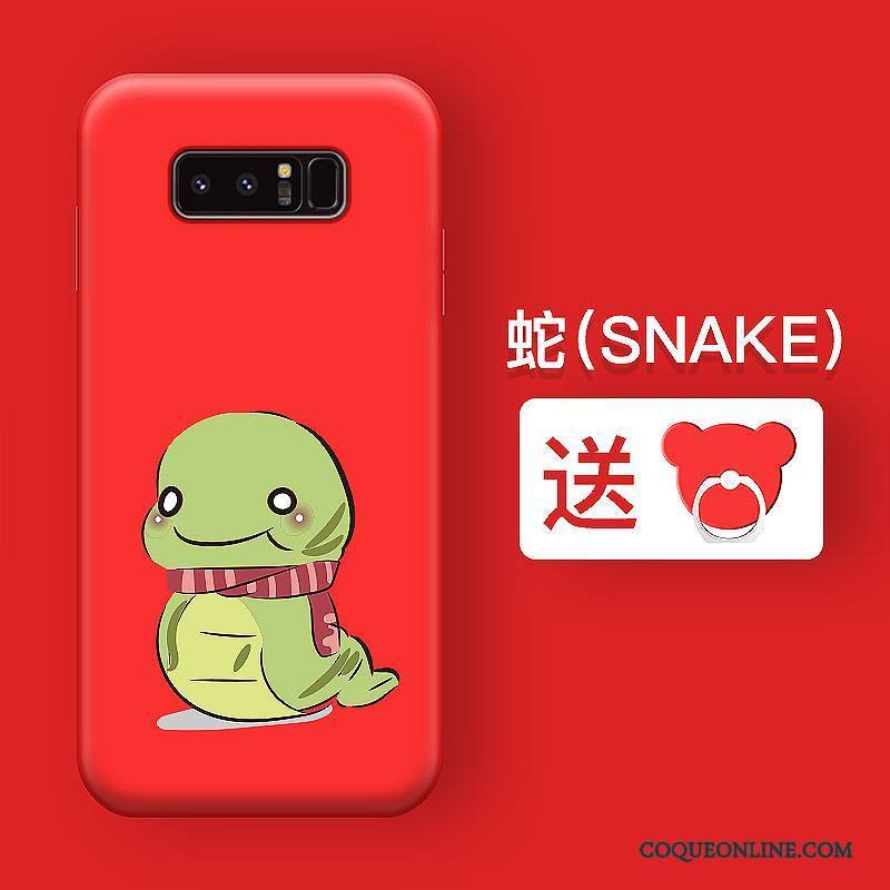 Samsung Galaxy Note 5 Coque Étoile Rouge Créatif Tendance Étui Incassable Fluide Doux