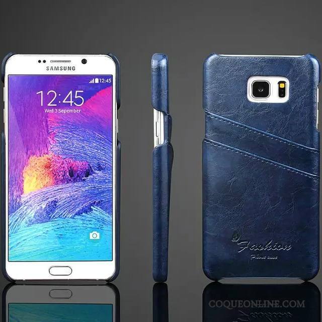 Samsung Galaxy Note 5 Coque Étoile Étui Rouge Couvercle Arrière Étui En Cuir Cuir Véritable Téléphone Portable