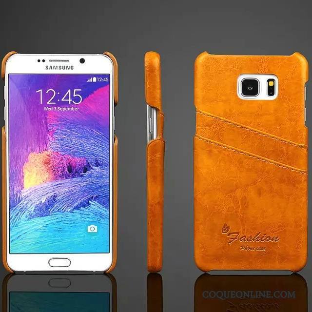 Samsung Galaxy Note 5 Coque Étoile Étui Rouge Couvercle Arrière Étui En Cuir Cuir Véritable Téléphone Portable