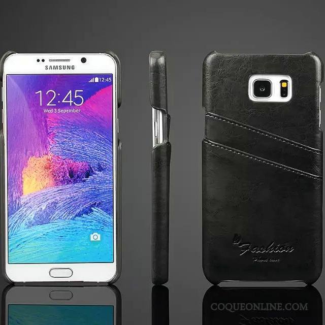 Samsung Galaxy Note 5 Coque Étoile Étui Rouge Couvercle Arrière Étui En Cuir Cuir Véritable Téléphone Portable