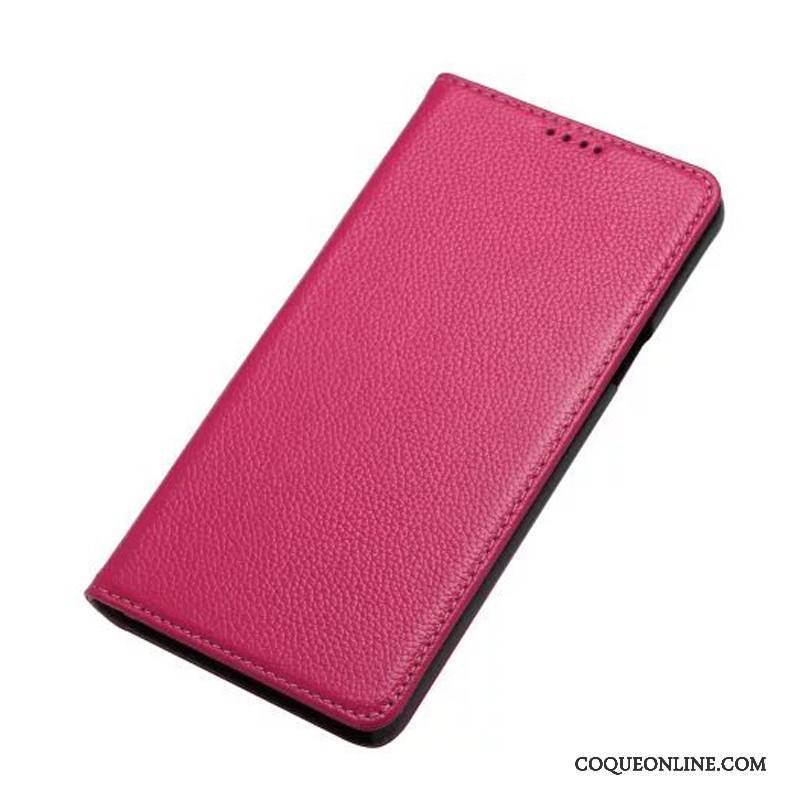 Samsung Galaxy Note 5 Coque Étui En Cuir Housse Protection Noir Téléphone Portable Étoile Cuir Véritable