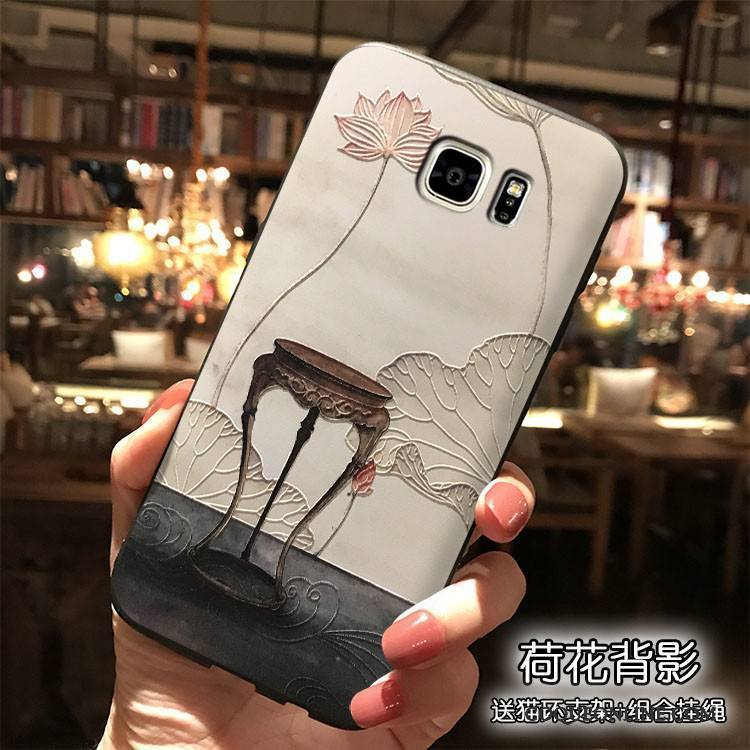 Samsung Galaxy Note 5 Fleur Blanc Coque De Téléphone Étoile Tout Compris Style Chinois Silicone