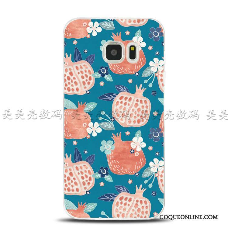 Samsung Galaxy Note 5 Fleurs Multicolore Gaufrage Fluide Doux Anneau Protection Coque