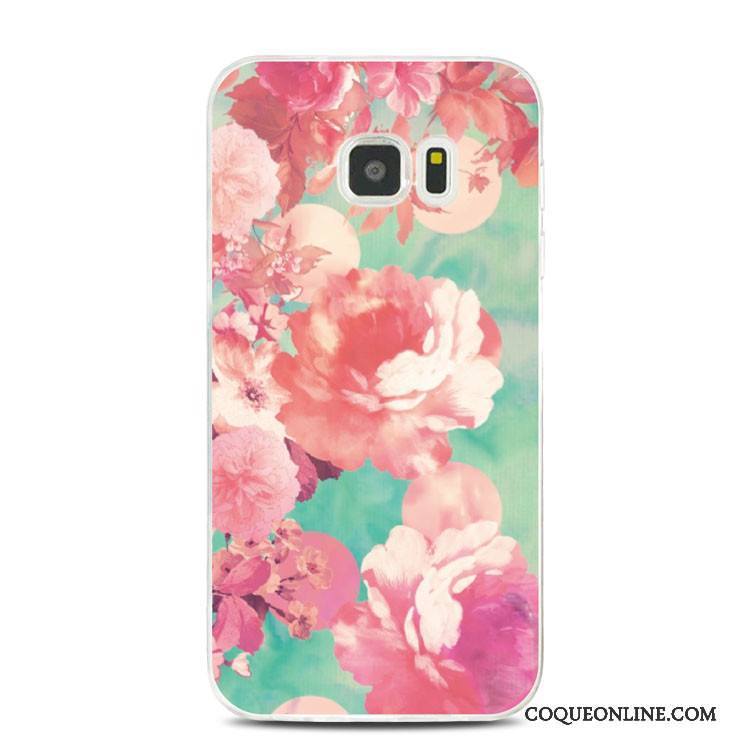 Samsung Galaxy Note 5 Fluide Doux Frais Rose Coque De Téléphone Silicone Étoile Support