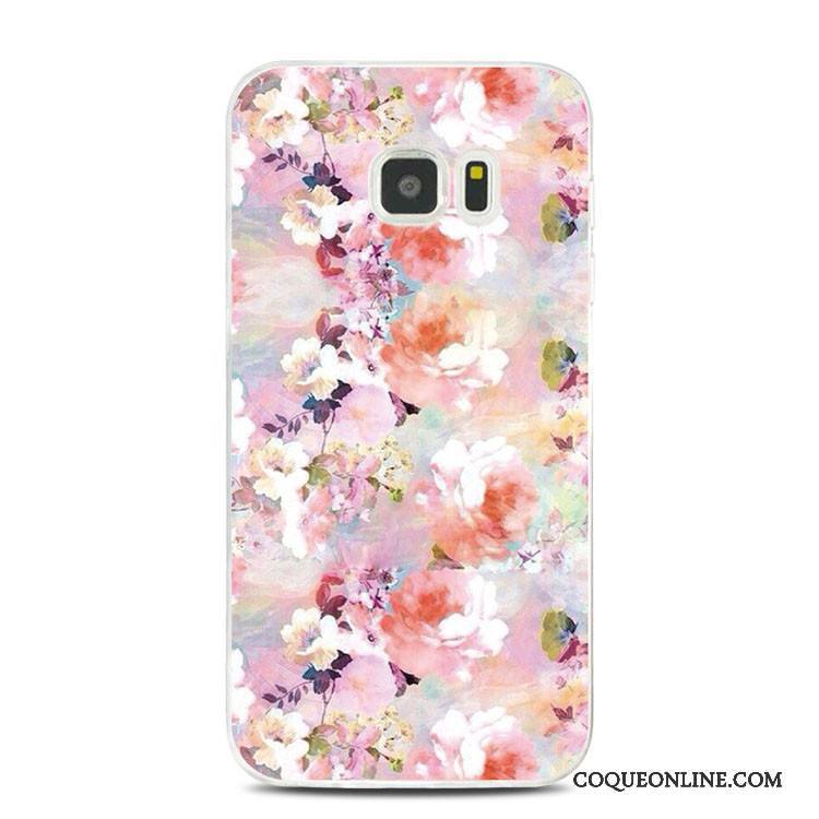 Samsung Galaxy Note 5 Fluide Doux Frais Rose Coque De Téléphone Silicone Étoile Support