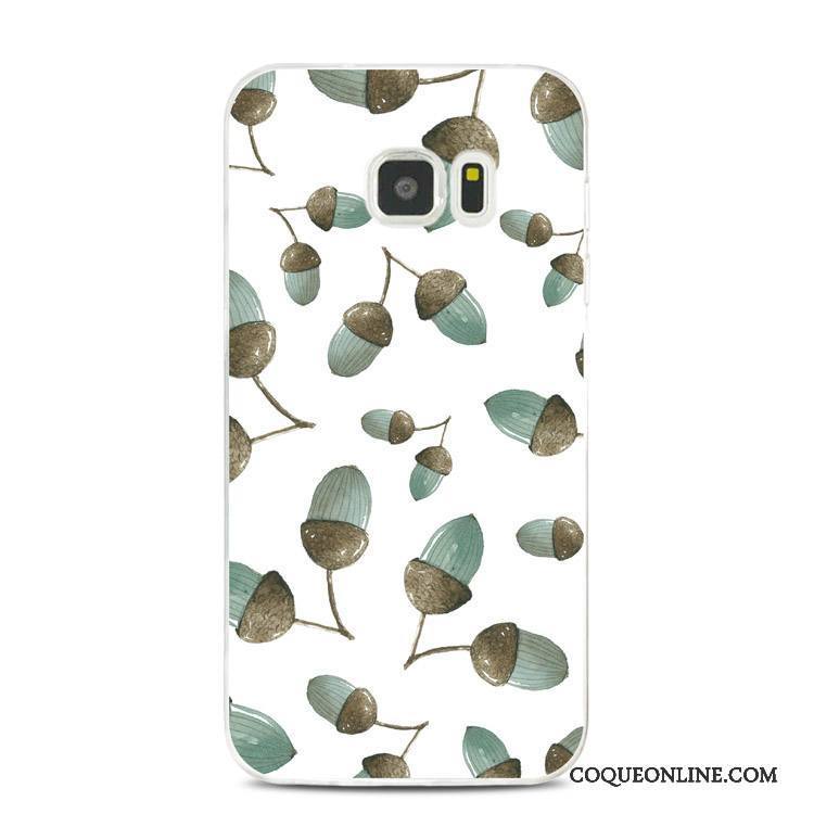 Samsung Galaxy Note 5 Fluide Doux Gaufrage Vert Silicone Coque Support Étoile