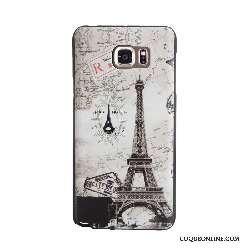 Samsung Galaxy Note 5 Gaufrage Tendance Étoile Membrane Violet Protection Coque De Téléphone