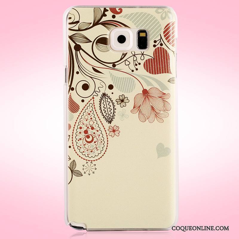 Samsung Galaxy Note 5 Mesh Coque Rose Peinture De Téléphone Protection Étui