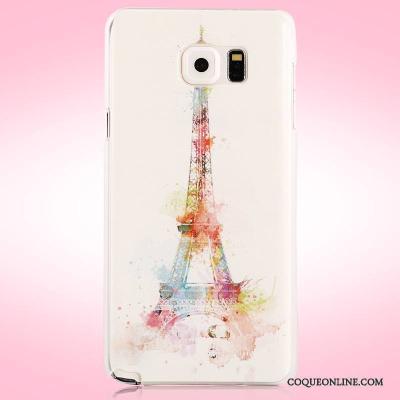 Samsung Galaxy Note 5 Mesh Coque Rose Peinture De Téléphone Protection Étui