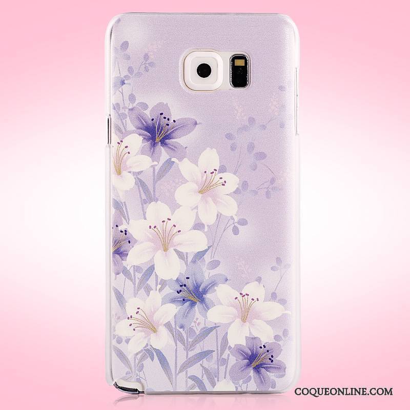 Samsung Galaxy Note 5 Mesh Coque Rose Peinture De Téléphone Protection Étui