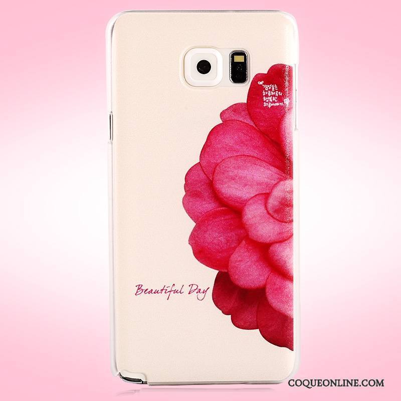 Samsung Galaxy Note 5 Mesh Coque Rose Peinture De Téléphone Protection Étui