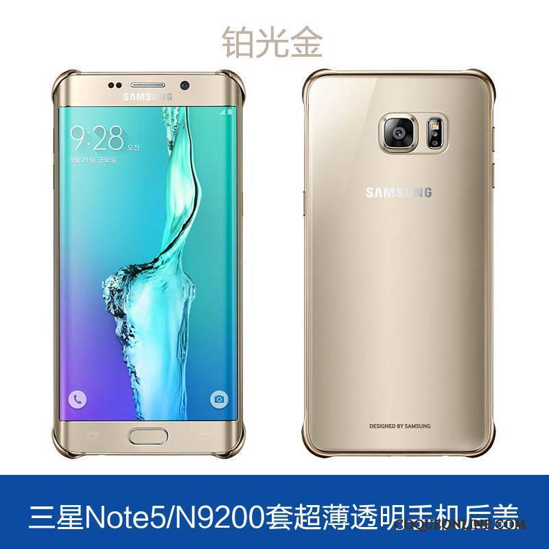 Samsung Galaxy Note 5 Or Étui Coque De Téléphone Téléphone Portable Étoile Très Mince Transparent