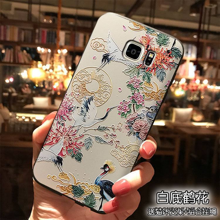 Samsung Galaxy Note 5 Ornements Suspendus Coque Blanc De Téléphone Dessin Animé Étui Étoile