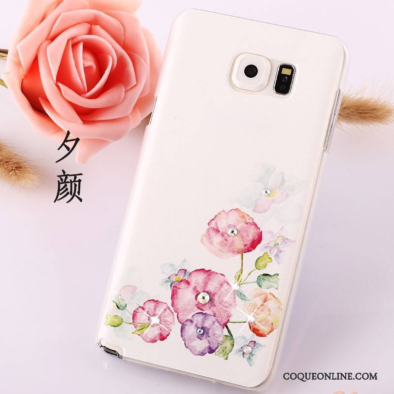 Samsung Galaxy Note 5 Peinture Légère Étoile Protection Étui Strass Coque De Téléphone