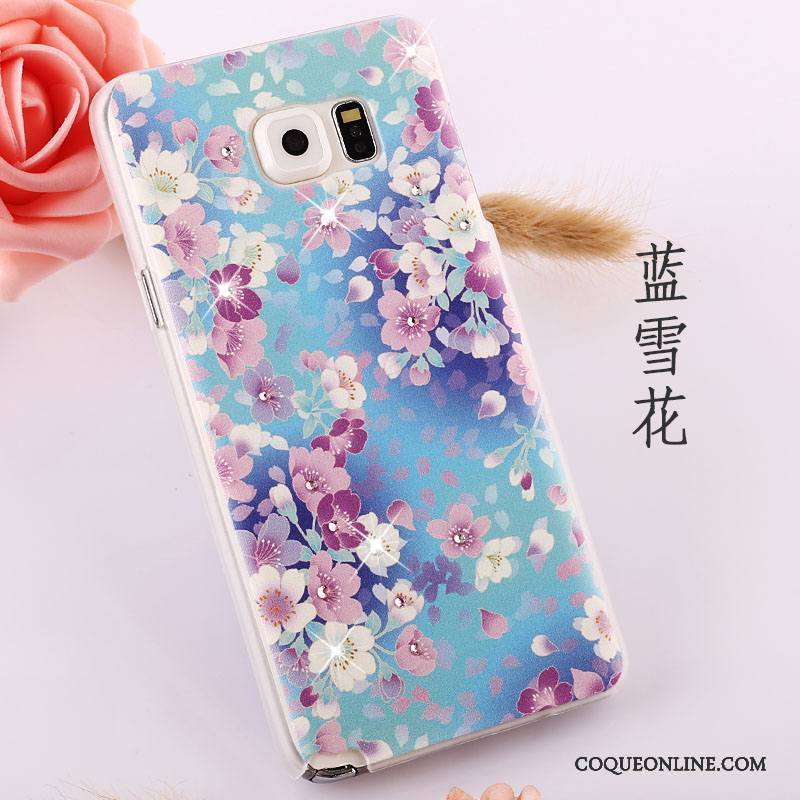 Samsung Galaxy Note 5 Peinture Légère Étoile Protection Étui Strass Coque De Téléphone