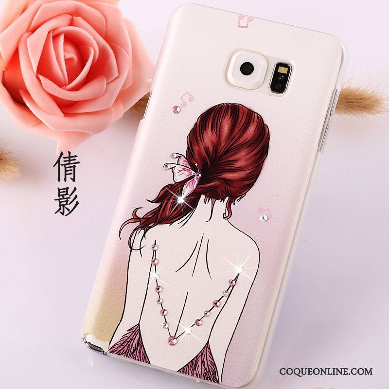 Samsung Galaxy Note 5 Peinture Légère Étoile Protection Étui Strass Coque De Téléphone